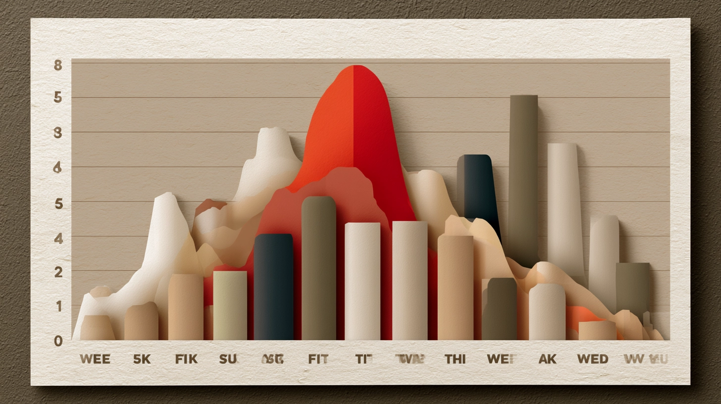 Chart of enrolment distribution over time