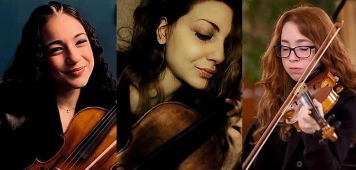 Tre giovani violiniste vincitrici del Premio Civera ESTATE online 2026
