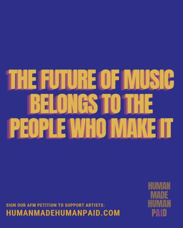 The future of music must belong to the people who make it  not corporate executives or tech companies seeking to monetize our l...